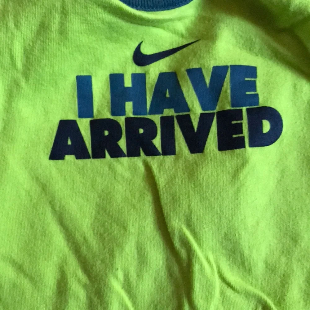 Nike Lime and Charcoal Kids One-Piece Bodysuit - I Have Arrived